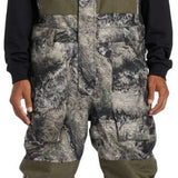 DC Shadow Shell Bib Pants 2024 - Black bib pants with a subtle white pattern and black hardware.