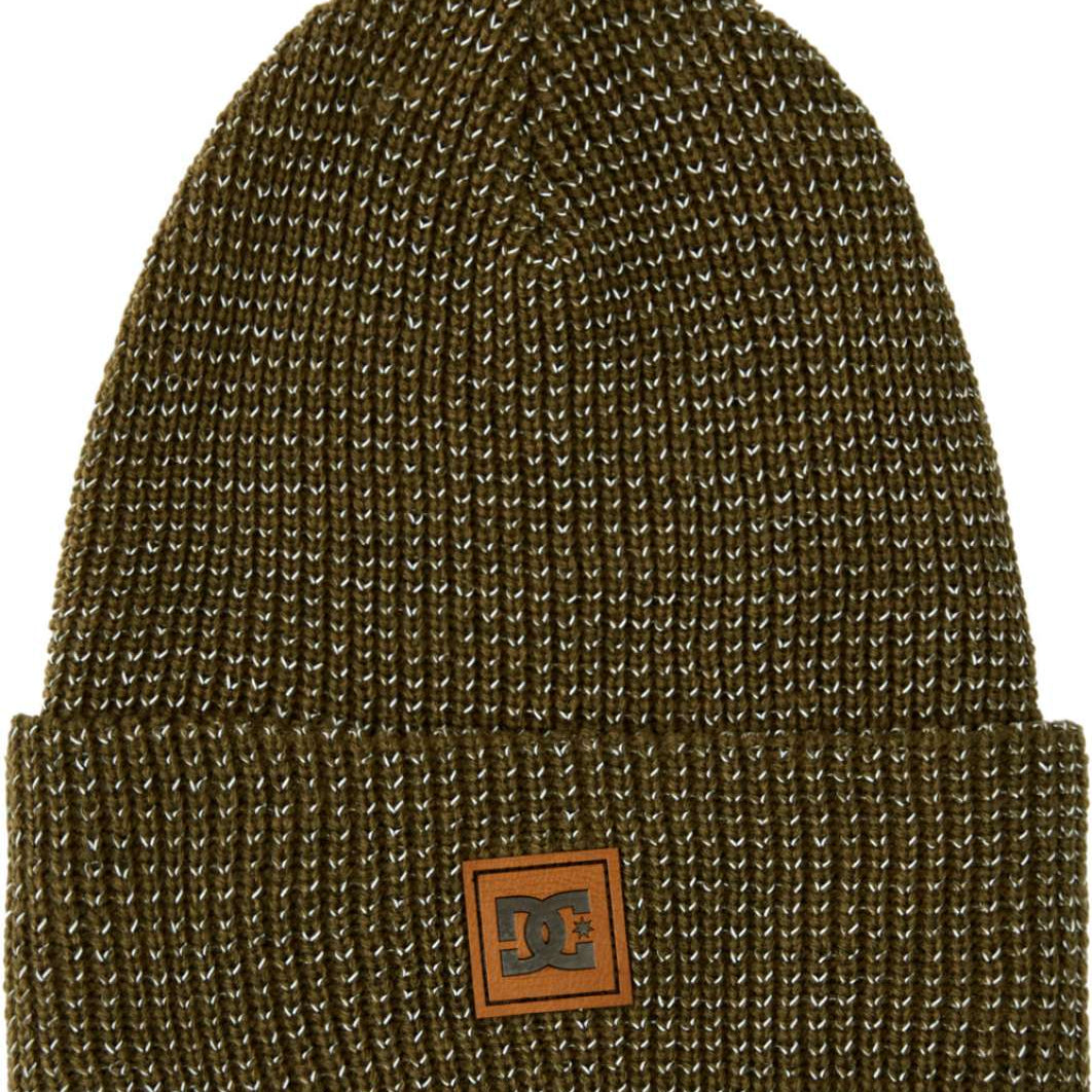 DC Sight Beanie 2023 - A brown beanie with a small, tan logo featuring "DC" in gray letters and a star above the letter C.
