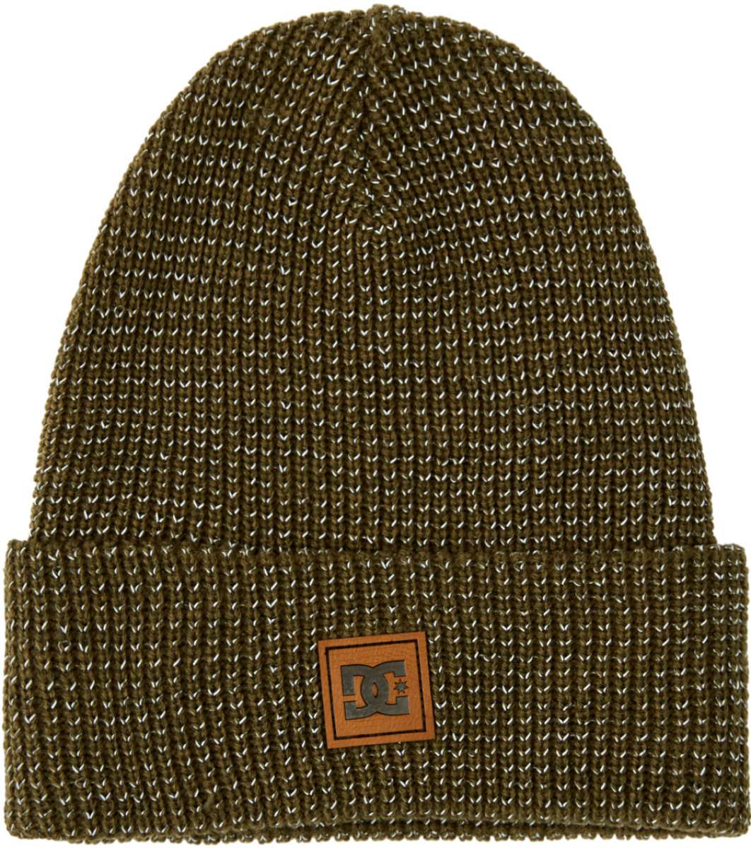 DC Sight Beanie 2023 - A brown beanie with a small, tan logo featuring "DC" in gray letters and a star above the letter C.
