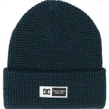 DC Sight Beanie 2024 - A dark green beanie with a white logo on the front.