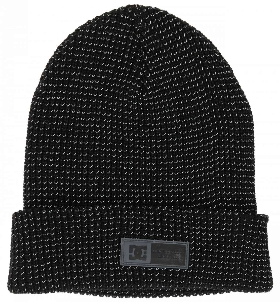 DC Sight Beanie 2024 - Black beanie with white stitching on cuff.