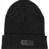 DC Sight Beanie 2024 - Black beanie with white stitching on cuff.
