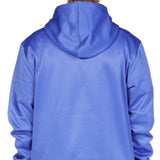 DC Snowstar Fleece Hoodie 2023 - A royal blue fleece hoodie with a kangaroo pocket and drawstring hood.