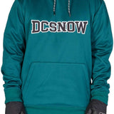 DC Snowstar Fleece Hoodie - A dark green hoodie with a white and grey logo on the chest.