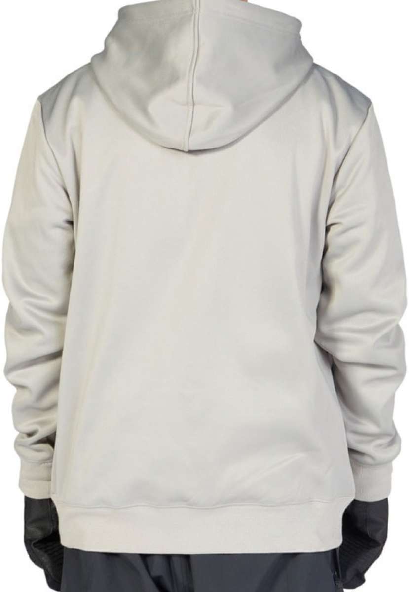 DC Snowstar Fleece Hoodie 2023 - A cream-colored hoodie with a kangaroo pocket and drawstring hood.