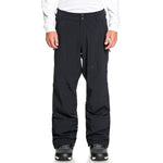 DC Squadron Shell Pants 2021 - Black snow pants with zippered pockets on each side and a black zipper at the top of the fly.