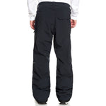 DC Squadron Shell Pants 2021 - Black snow pants with a zippered pocket on the right thigh and adjustable Velcro straps at the waist.