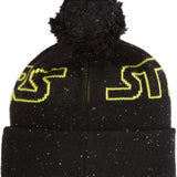 DC Star Wars Chester Beanie 2023 - Black beanie with yellow embroidered Star Wars logo on front and back.