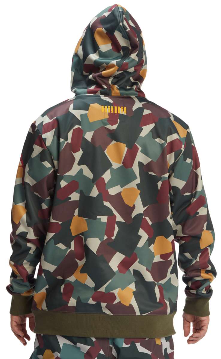 DC Star Wars Snowstar Fleece Hoodie 2023 - A dark gray hoodie with a large, stylized graphic of Darth Vader's helmet on the front.