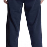 DC Static Sweatpants 2024 - Pair of navy blue sweatpants with an elastic waistband and cuffs at the bottom.