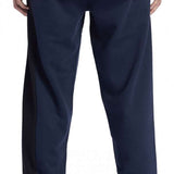DC Static Sweatpants 2024 - Pair of navy blue sweatpants with an elastic waistband and cuffs at the bottom.