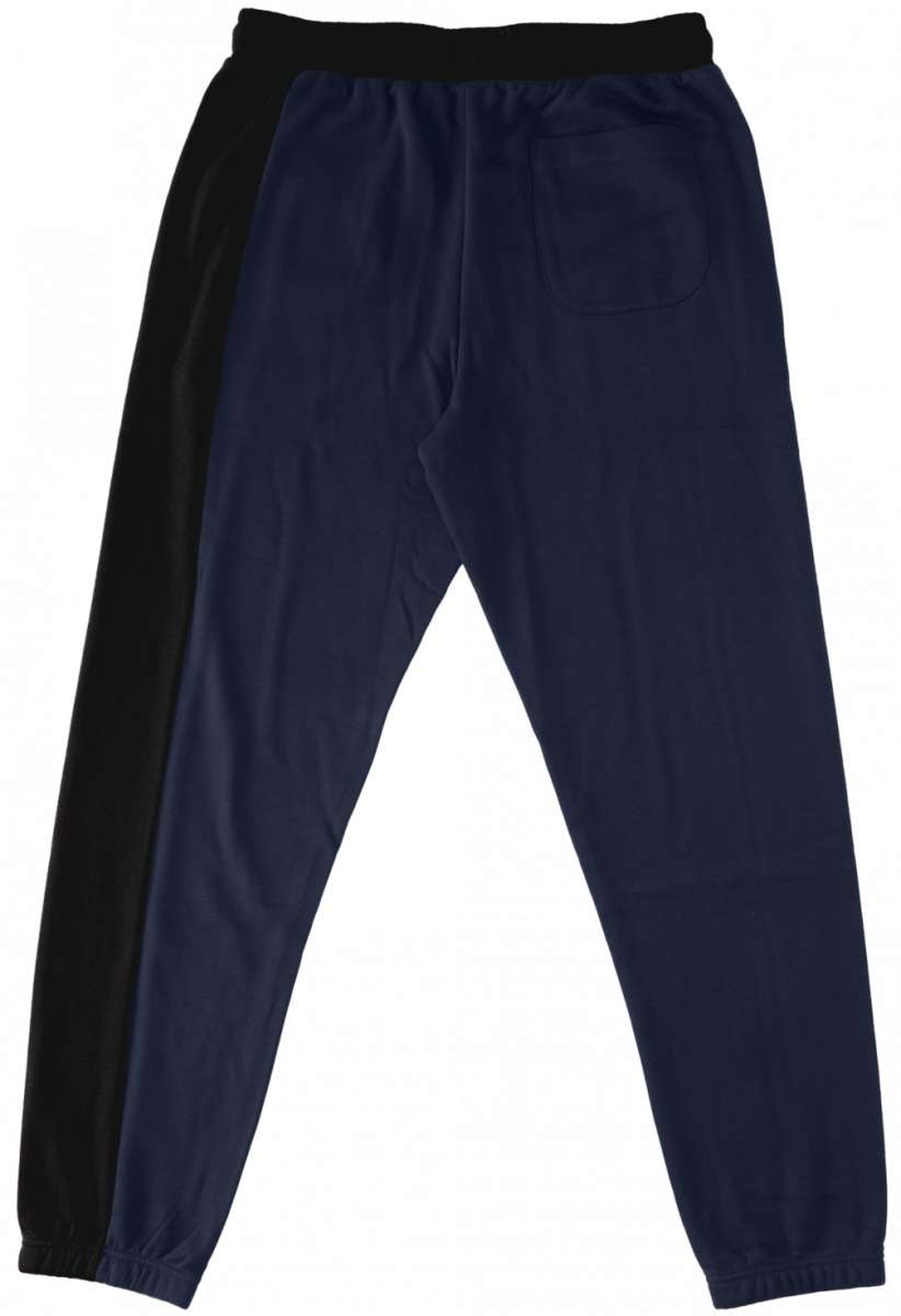 DC Static Sweatpants 2024 - Pair of navy blue sweatpants with an elastic waistband and cuffs at the ankles.