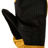 DC Tribute Mitt 2023 - Black mitt with a textured pattern on the palm, featuring a black strap and a black pull tab at the wrist.