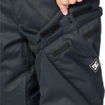 DC Youth Banshee Insulated Pant 2024 - Black snow pants with a white logo on the left leg.