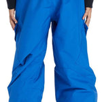 DC Youth Banshee Insulated Pant 2024 - Black insulated snow pants with a zippered pocket on the side of one leg.