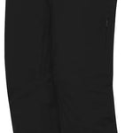 Descente Crown Insulated Pant 2023 - Black insulated ski pants with a subtle pattern of thin white stripes on the lower leg.