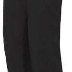 Descente Crown Insulated Pant 2024 - Black insulated ski pants with a zippered pocket on the right thigh and adjustable Velcro straps at the waist.