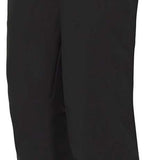 Descente Crown Insulated Pant 2024 - Black insulated ski pants with a zippered pocket on the right thigh and adjustable Velcro straps at the waist.