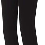 Descente Women's Nina Insulated Pant 2023 - Black insulated ski pants with two silver buttons on the waistband.