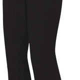 Descente Roscoe Insulated Pant 2024 - Black insulated ski pants with a zippered pocket on the right thigh and two silver buttons at the waistband.