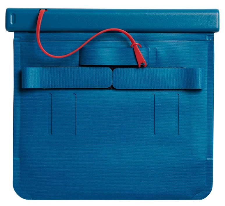 Hydro Flask Medium Dry Storage Bag - A medium-sized dry storage bag with a rectangular shape, featuring a zippered closure and a handle on top. The bag is primarily black in color.