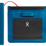 Hydro Flask - Medium dry storage bag with a gray front panel, black back panel, and red zipper pull.