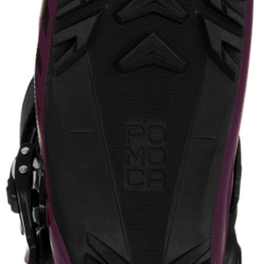Dynafit Ladies Radical Pro 110 Ski Boots 2024 - Black ski boots with a silver buckle on top and a white logo on the side.