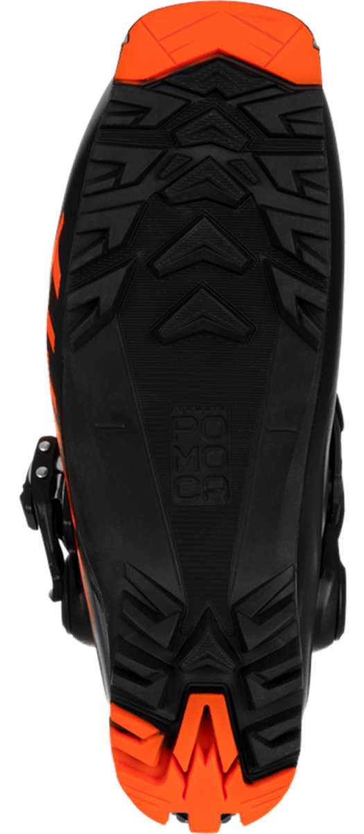 Dynafit Radical 110 Ski Boots 2024 - Black ski boots with a silver buckle on the side.