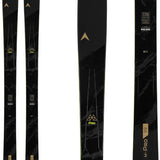 Dynastar M-Pro 99 Skis 2023 - Black skis with gold lettering and logo.