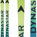 Dynastar M-Pro 99 Skis 2023 - A pair of skis with a light green top sheet and black lettering that reads "M-Pro 99".