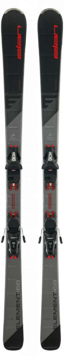 Elan Element Black Red System Ski With EL 10.0 Ski Bindings 2022-2023
