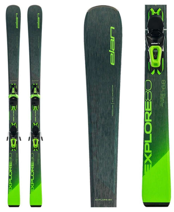 Elan Explore 80 Skis With EL 10.0 GW Ski Bindings 2022-2023