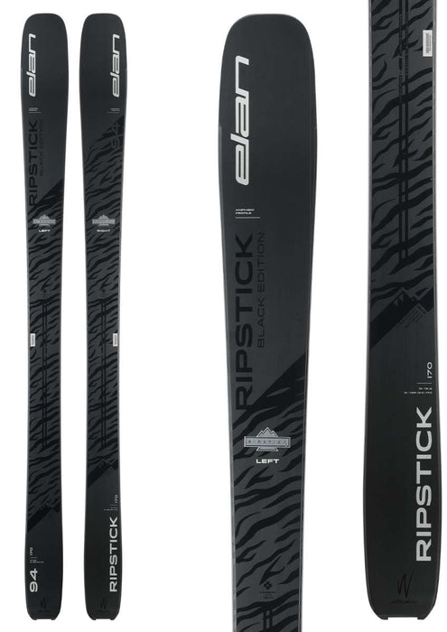 Elan Ladies Ripstick 94 Black Edition Flat Skis 2022-2023