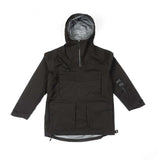 Endeavor 3L Patrol Cargo Anorak 2023 - Black anorak with two chest pockets and a zippered front.