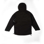 Endeavor 3L Patrol Cargo Anorak 2023 - Black anorak with a hood and two zippered cargo pockets on the front.