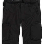 Endeavor 3L Shelter Removable Bib Pants 2024 - Black bib pants with adjustable suspenders and multiple pockets.