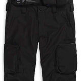Endeavor 3L Shelter Removable Bib Pants 2024 - Black bib pants with adjustable suspenders and multiple pockets.