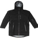 Endeavor 3L Shelter Shell Jacket 2023 - A black jacket with a zippered front and two zippered pockets on either side.