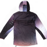 Endeavor 3L Shelter Shell Jacket 2023 - A black jacket with a subtle purple gradient on the hood and sleeves.