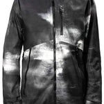 Endeavor 3L Shelter Shell Jacket 2023 - A black jacket with a subtle white pattern and neon yellow zipper pull.