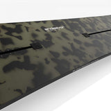 Endeavor Live Snowboard 2024 - A black snowboard with white lettering and a white logo on top.