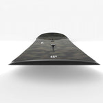 Endeavor Live Snowboard 2024 - A black snowboard with a subtle white pattern of wavy lines and geometric shapes.
