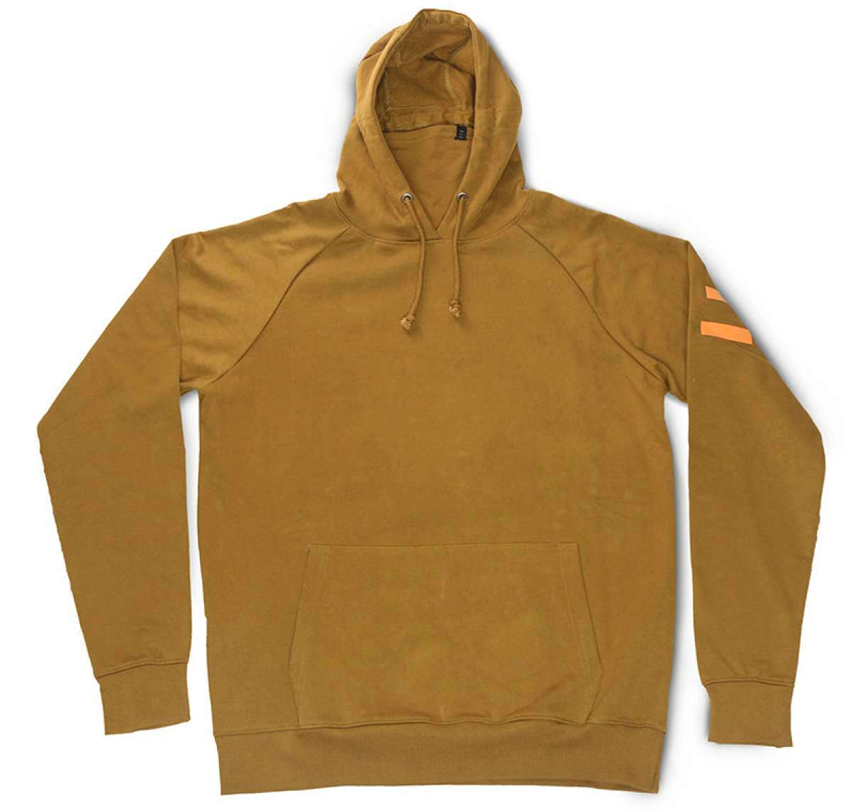 Endeavor Ops Riding Hoodie Organic Cotton 2023 - A dark brown hoodie with a drawstring hood and two zippered pockets on the front.