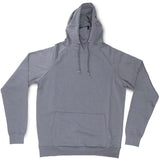 Endeavor Ops Riding Hoodie Organic Cotton 2023 - A grey hoodie with a kangaroo pocket and drawstring hood, laid flat on a solid background.