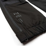 Endeavor Ranger Insulated Pant 2023 - Black insulated ski pants with zippered leg vents and adjustable cuffs.