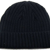 Endeavor Scout Cotton Beanie 2023 - A black beanie with a folded cuff and a small tag on the left side.