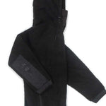 Endeavor Sherpa Riding Hoodie - Black fleece hoodie with a sherpa lining and hood, featuring a zippered front and two side pockets.