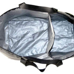 Endeavor Surplus Cargo Bag 2024 - Grey bag with yellow accents and black straps, featuring a zippered opening on top.