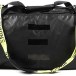 Endeavor Trail Snowboard Bag 2024 - Black bag with zippered top and two handles, featuring a yellow strap with "ENDEAVOR" printed on it.