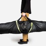 Endeavor Trail Snowboard Bag 2024 - Black bag with white logo and zipper on top, standing upright with two black handles.